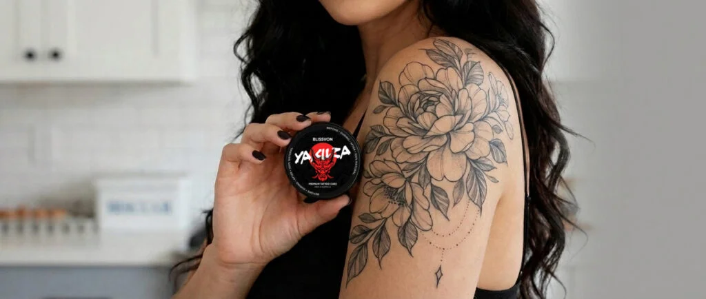 Yakuza Tattoo Butter with a tattooed girl